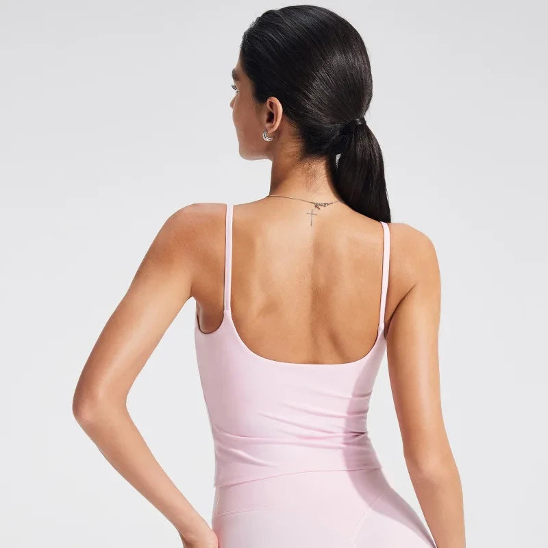 NCLAGEN Built-In Bra Workout Tank Top