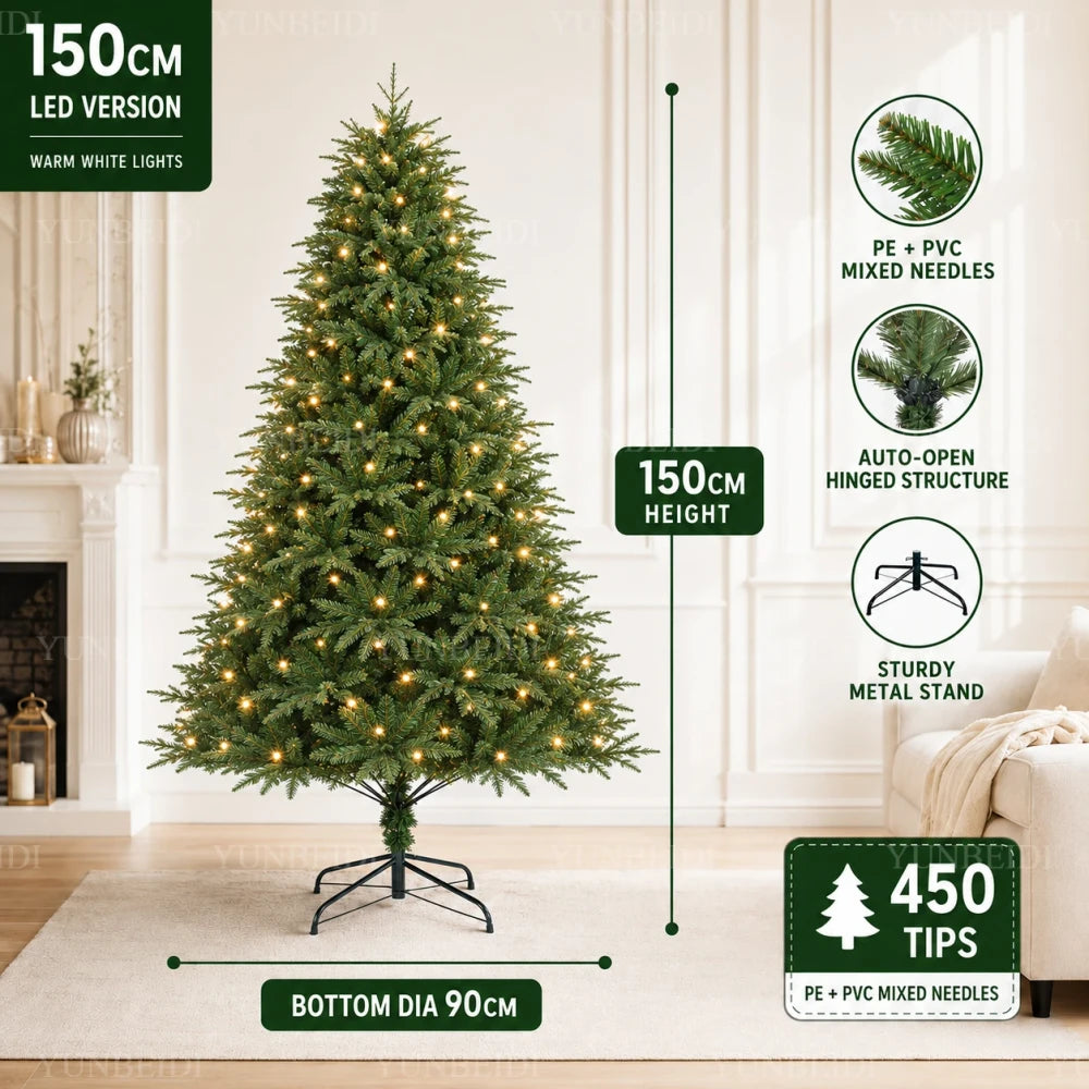 Artificial Christmas Tree with LED Lights