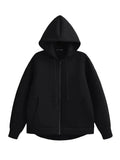 Oversized Zipper Hoodie Coat