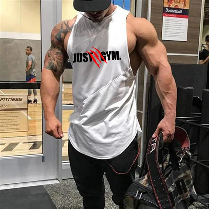 Men's Bodybuilding Muscle Tank Top – Breathable Gym Fitness Sleeveless Shirt