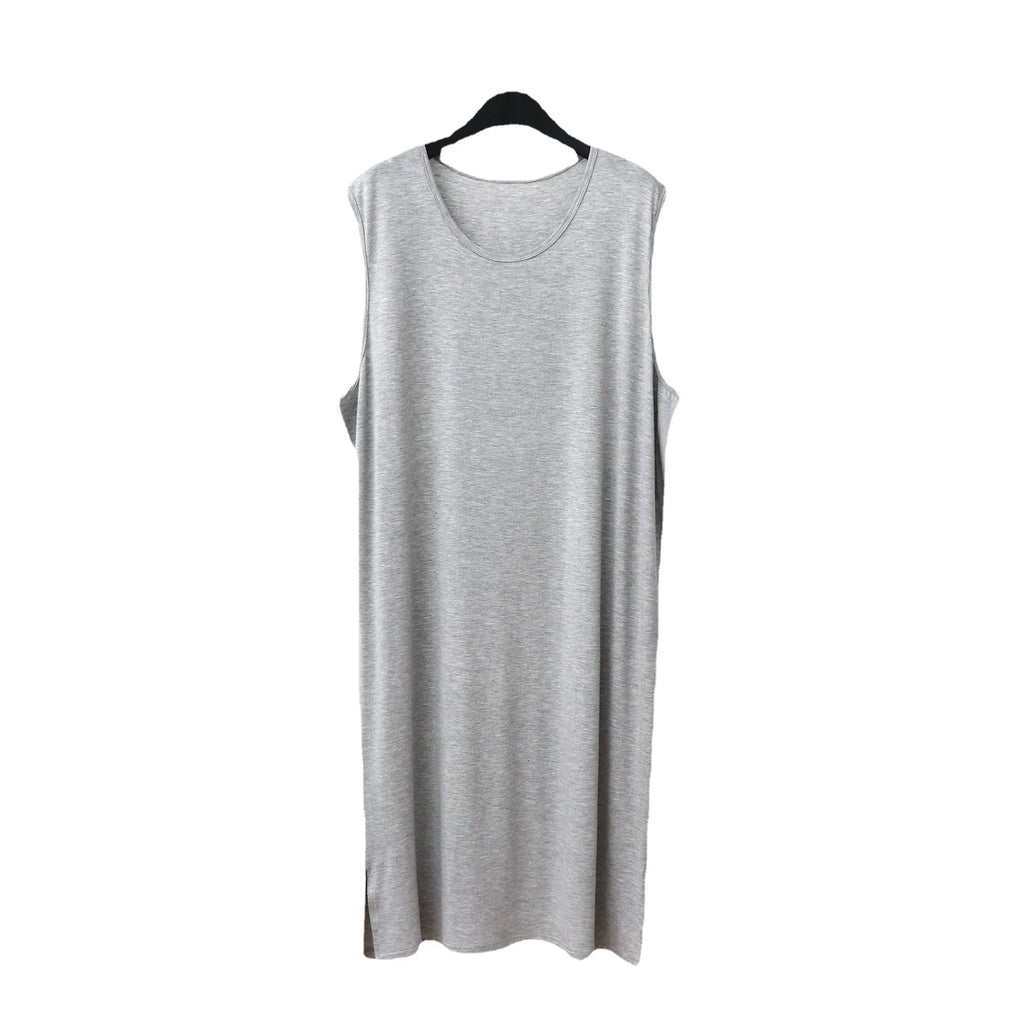 Men's Modal Sleepwear Robe – Soft Long Nightgown Bathrobe for Home Lounging (L–3XL)