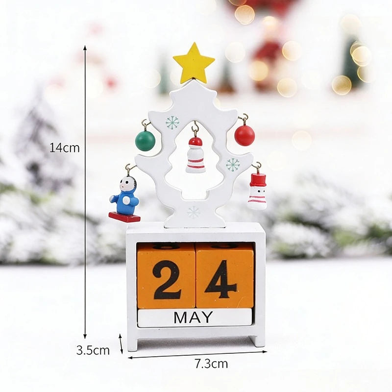 2026 Christmas Tree Figurine – Decorative Holiday Calendar Window Ornament