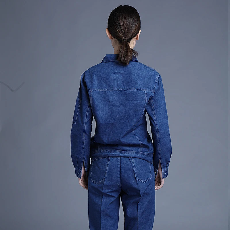 Men's Custom Print Workwear Overalls – Mechanic Workshop Uniform Set