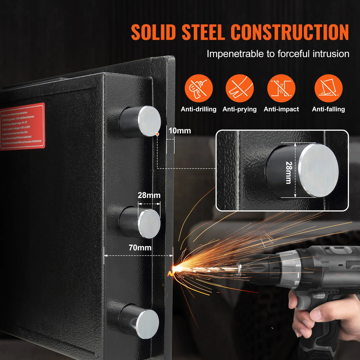 Depository Drop Slot Safe 1.7-2.5 Cu Ft – Electronic Lock & Steel Build | KENZ Outlet