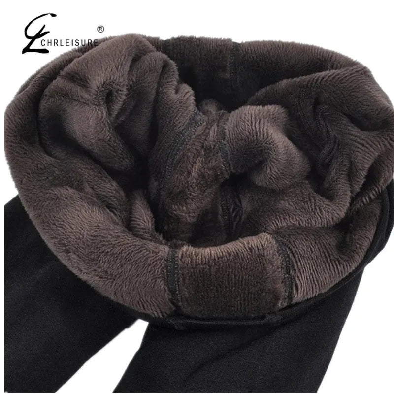 Women's High Waist Fleece-Lined Winter Leggings