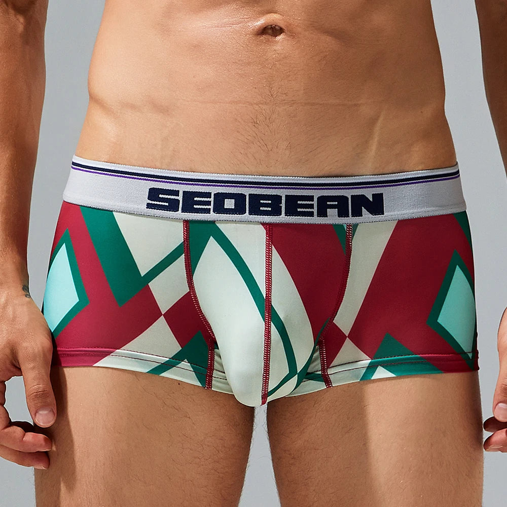 Men's Fashion Print Boxer Shorts – Sexy Comfortable Innerwear Underwear Boxershorts