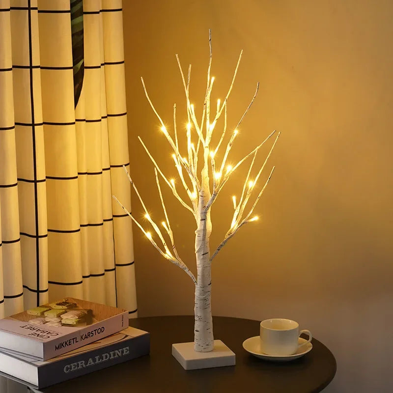 Christmas LED Birch Tree Light – Indoor Bedroom Landscape Glowing Holiday Decor