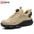 Men's Rotating Button Safety Shoes – Anti-Smash Waterproof Work Boots | KENZ Outlet