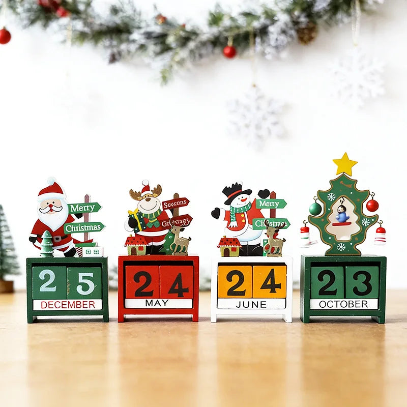 2026 Christmas Tree Figurine – Decorative Holiday Calendar Window Ornament