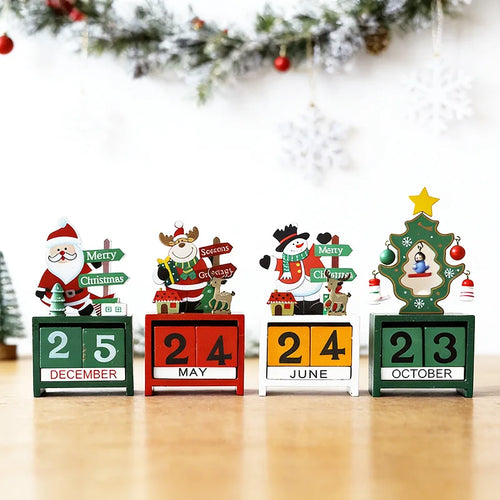 2026 Christmas Tree Figurine – Decorative Holiday Calendar Window Ornament