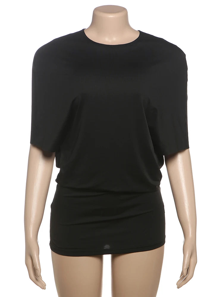 Women's Sexy Backless Mini Dress – Y2K Spicy Girl Half Sleeve Street Fashion