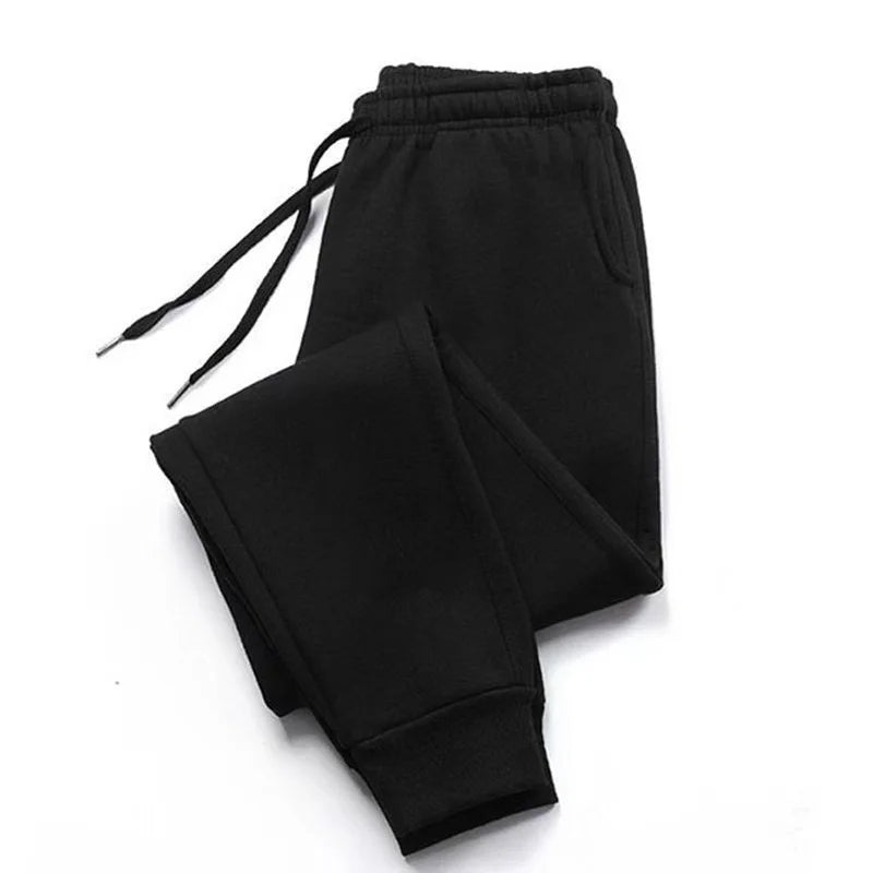 Men's Solid Color Jogger Sweatpants – Casual Running & Gym Workout Trousers