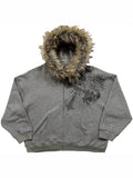 Women's Y2K Faux Fur Hooded Jacket