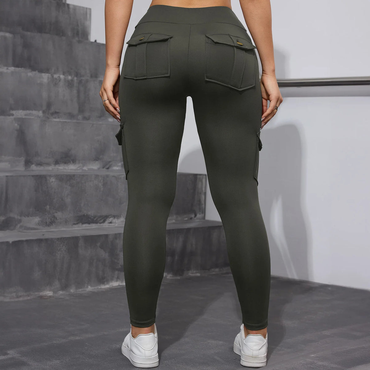 Women's High Waist Hip Lift Leggings 2-Pack – Skinny Stretch Sport Pants