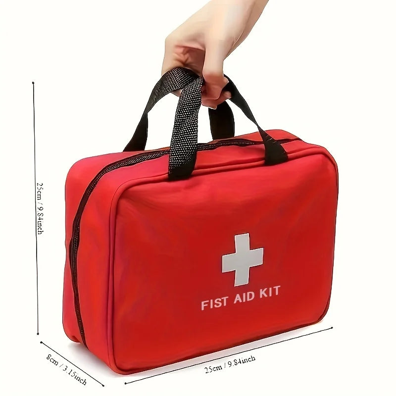 Deluxe First Aid Kit 186pcs – Portable Bag for Hiking & Camping | KENZ Outlet