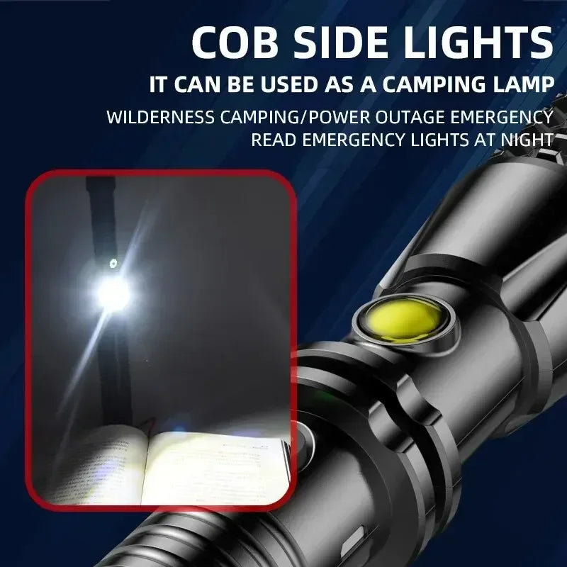 Self-Defense Flashlight & Window Breaker – USB Rechargeable 4-Mode Torch | KENZ Outlet