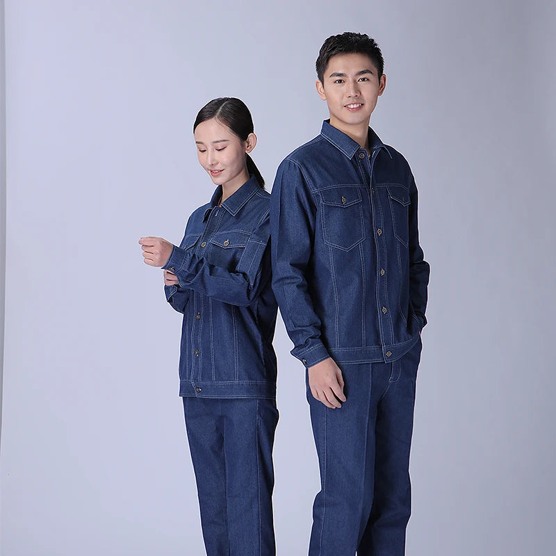 Men's Custom Print Workwear Overalls – Mechanic Workshop Uniform Set