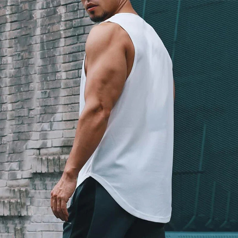 Men's Mesh Gym Tank Top – Bodybuilding Stringer Singlet Sleeveless Shirt for Fitness & Casual Wear (M–XXL)