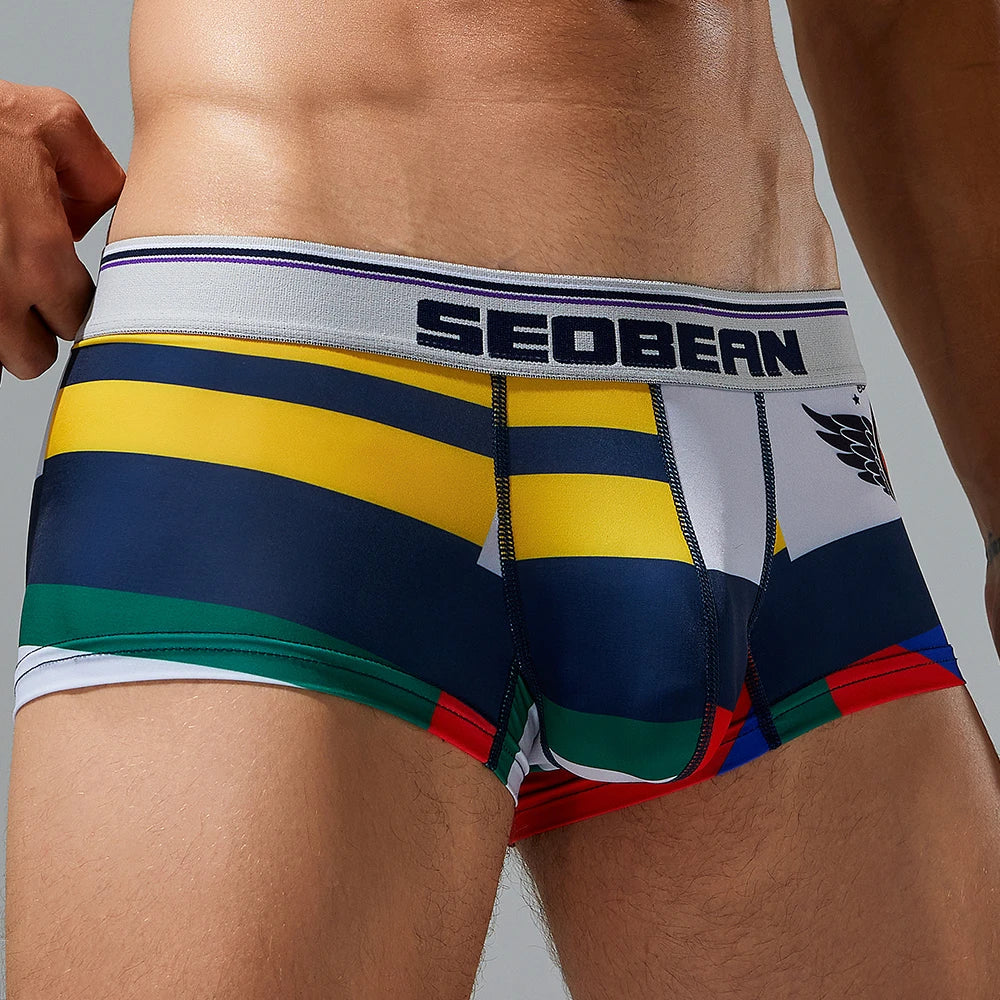 Men's Fashion Print Boxer Shorts – Sexy Comfortable Innerwear Underwear Boxershorts