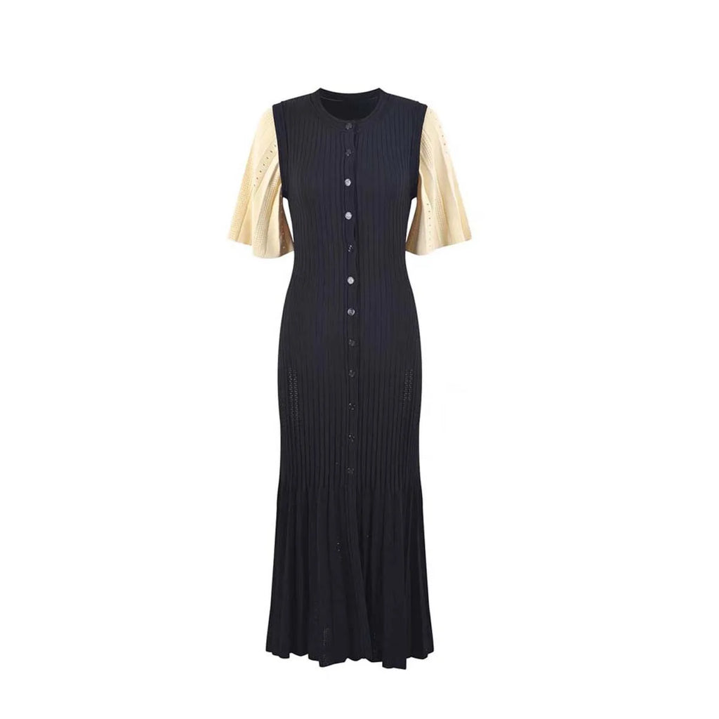 Women's French Elegant Knit Mermaid Dress – Slimming Fishtail Bodycon