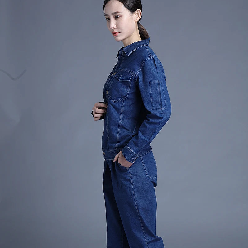 Men's Custom Print Workwear Overalls – Mechanic Workshop Uniform Set