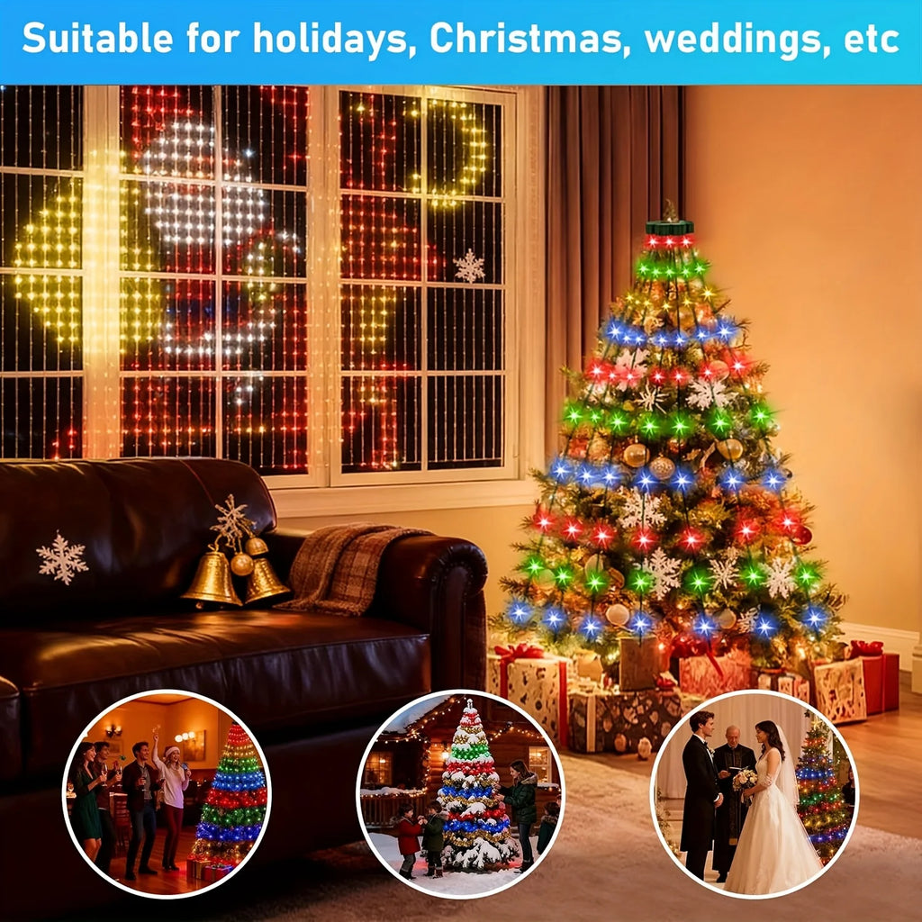USB Powered Christmas Tree Mood Light – Indoor Outdoor Holiday Decoration Night Light