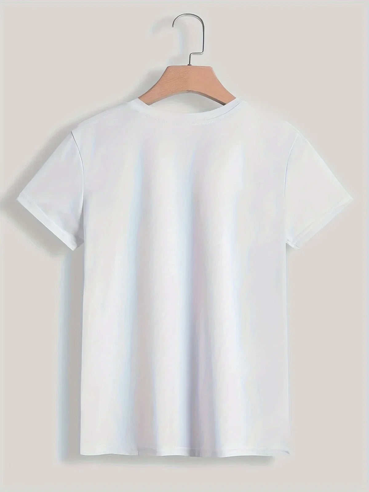 Women's Y2K Paris Print T-Shirt – Casual Crew Neck Summer Top