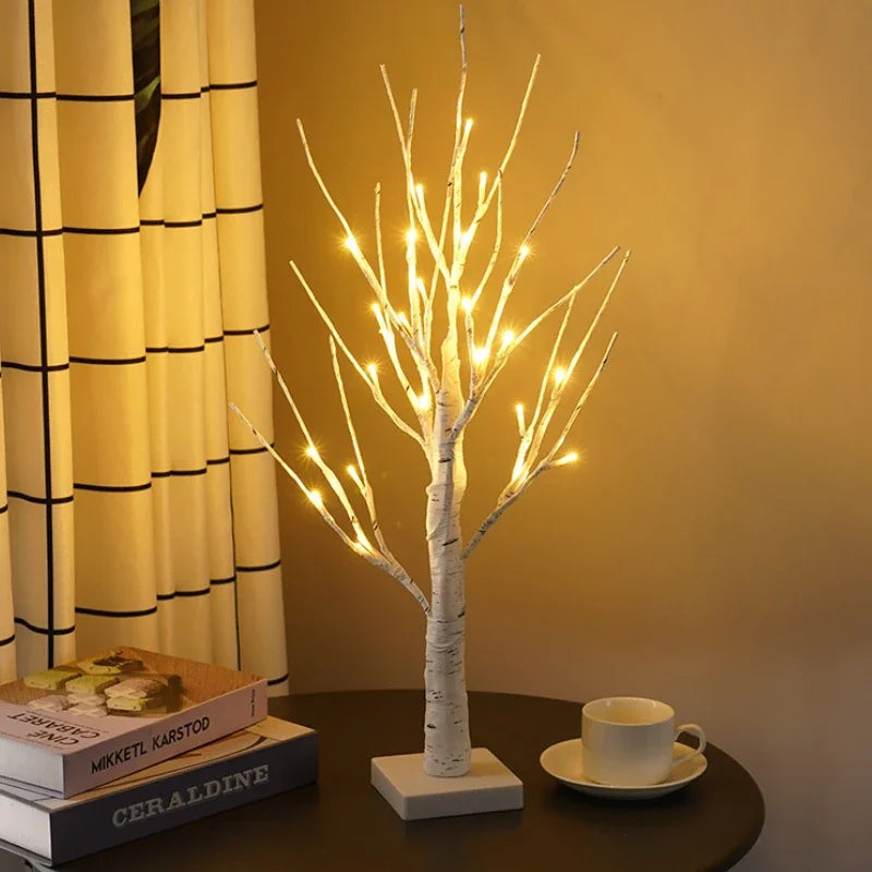 Christmas LED Birch Tree Light – Indoor Bedroom Landscape Glowing Holiday Decor