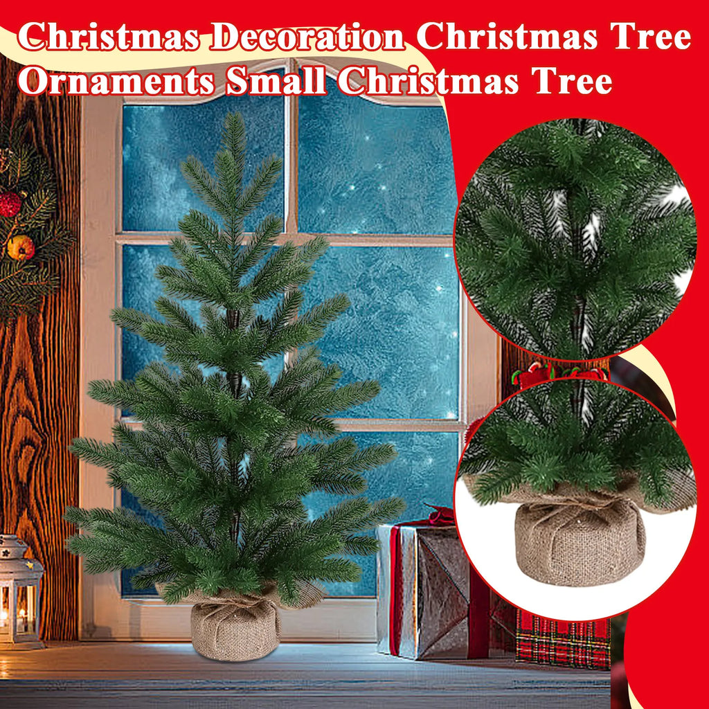 Classic Artificial Christmas Tree Desktop Ornament – Festive Party Decoration Supplies