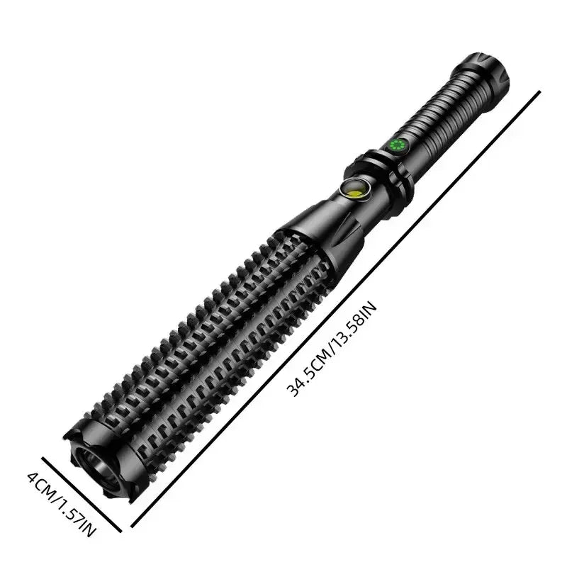 Self-Defense Flashlight & Window Breaker – USB Rechargeable 4-Mode Torch | KENZ Outlet