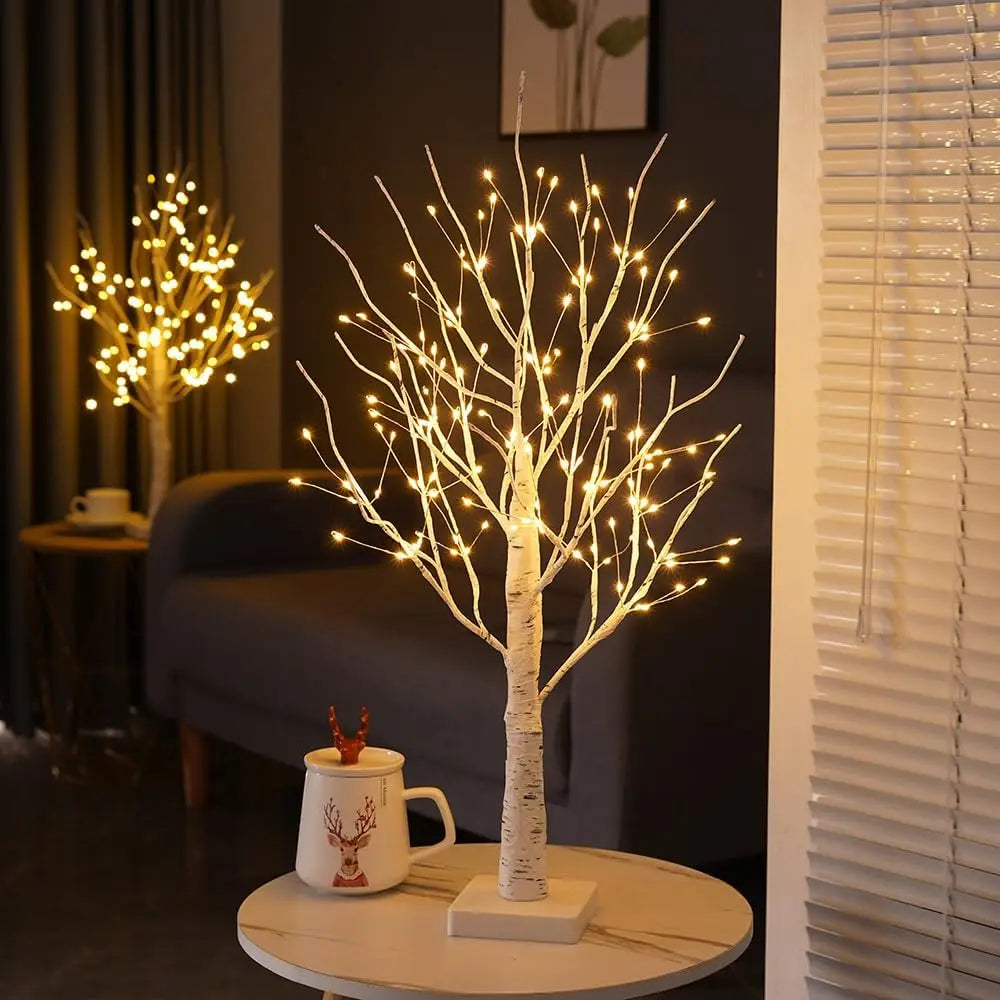 Christmas LED Birch Tree Light – Indoor Bedroom Landscape Glowing Holiday Decor
