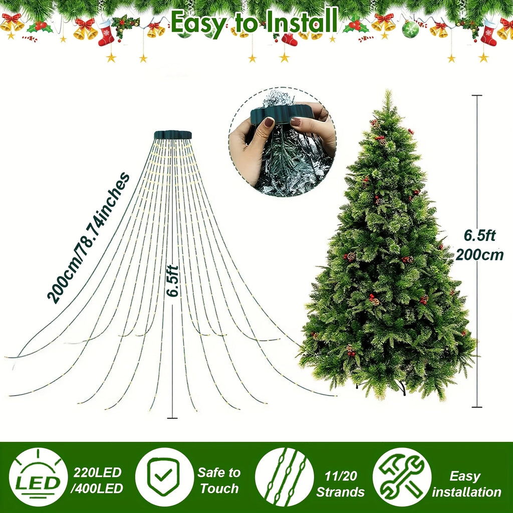 USB Powered Christmas Tree Mood Light – Indoor Outdoor Holiday Decoration Night Light