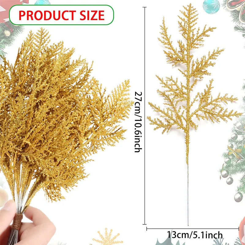 Glitter Berries Artificial Christmas Flower Bouquet – Xmas Tree Home Ornament