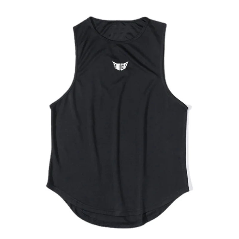 Men's Mesh Gym Tank Top – Bodybuilding Stringer Singlet Sleeveless Shirt for Fitness & Casual Wear (M–XXL)