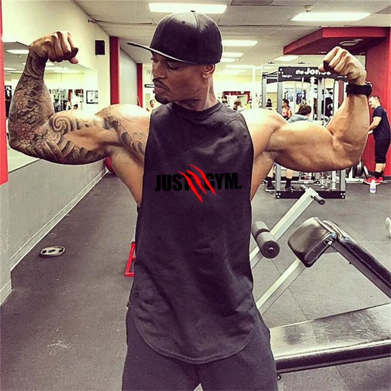 Men's Bodybuilding Muscle Tank Top – Breathable Gym Fitness Sleeveless Shirt