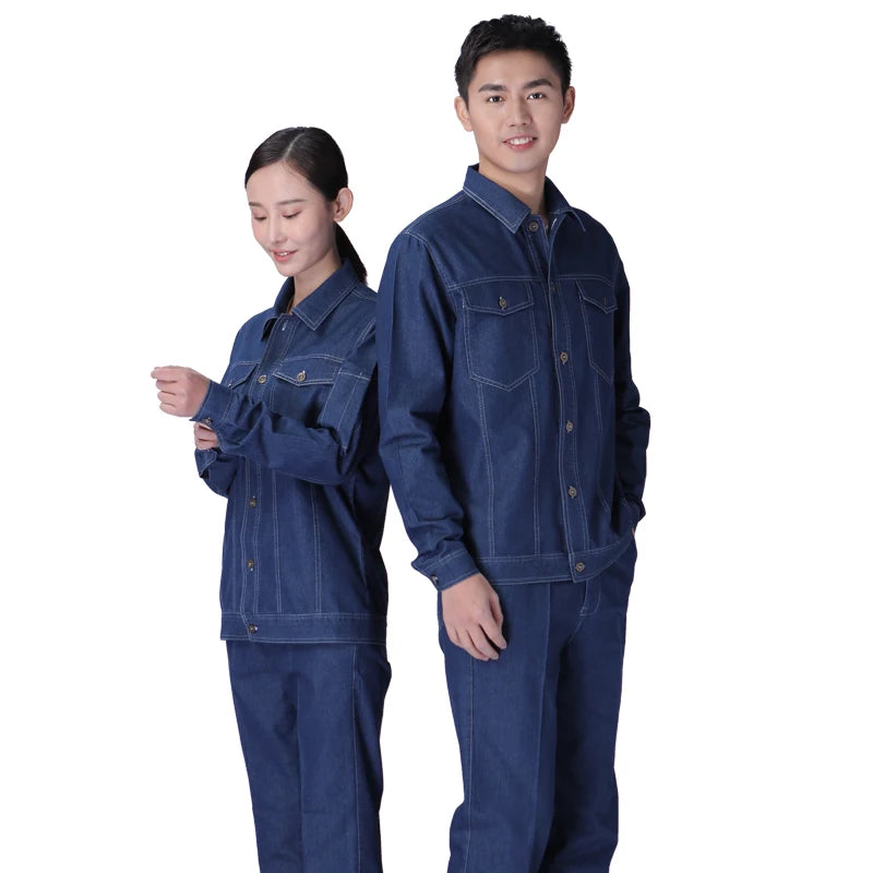 Men's Custom Print Workwear Overalls – Mechanic Workshop Uniform Set