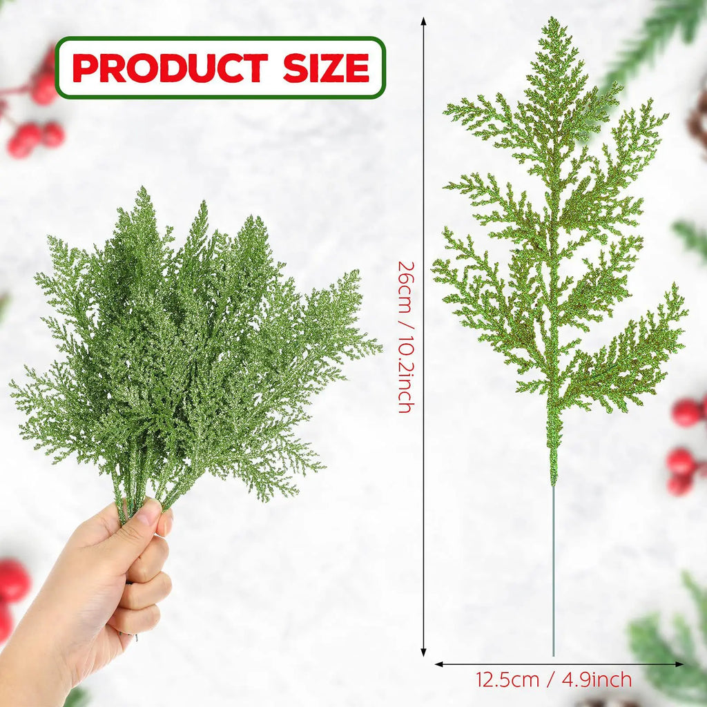 Glitter Berries Artificial Christmas Flower Bouquet – Xmas Tree Home Ornament
